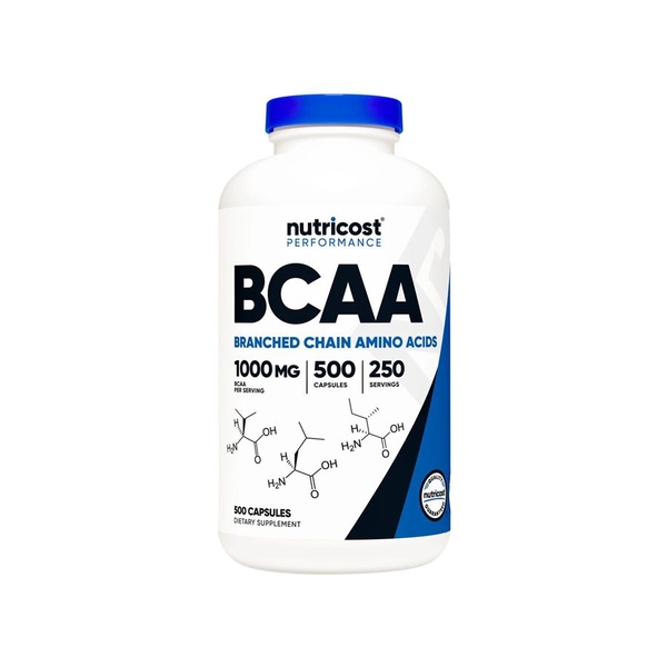 Nutricost BCAA Capsules, 1000mg - 500 Capsules