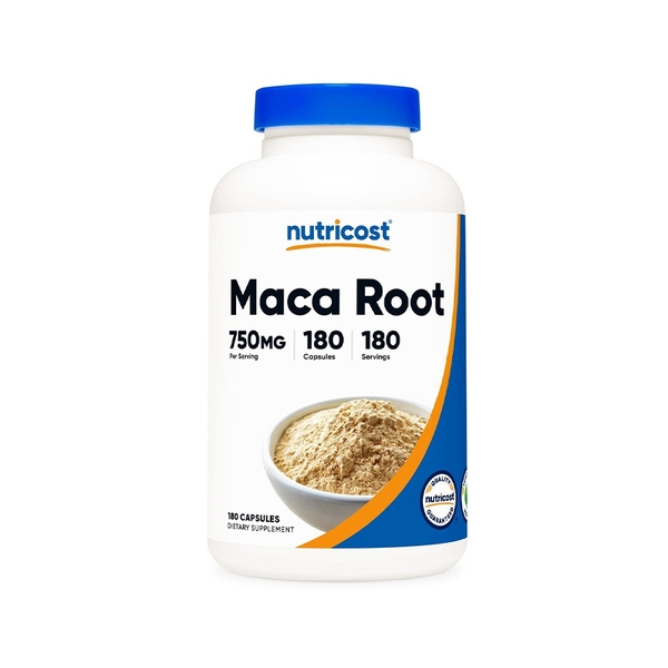 Nutricost Maca Root Capsules 750 mg, 180 Capsules