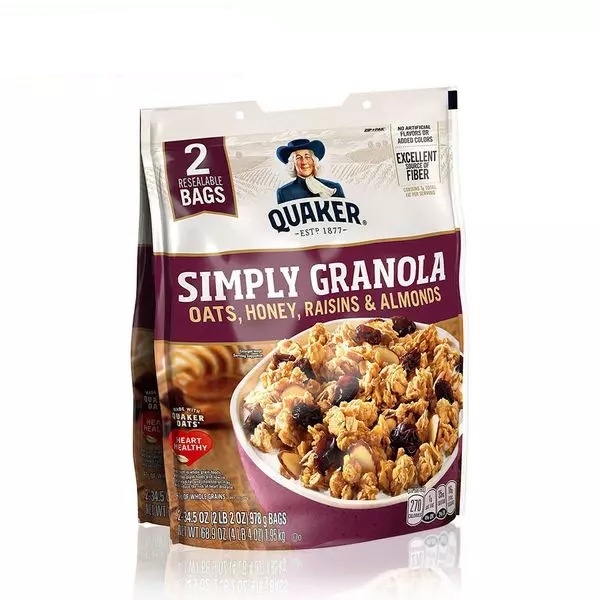 Quaker Simply Granola Oats, Honey, Raisins & Almonds 2Lbs (978 Gram)