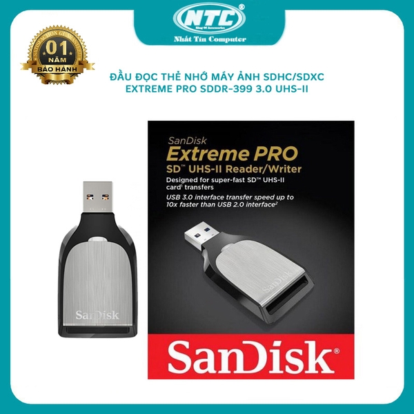 Đầu đọc thẻ nhớ máy ảnh SanDisk Extreme PRO SDDR-399-G46