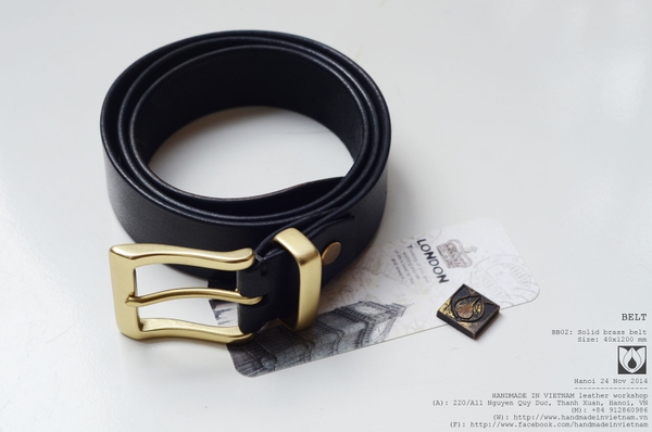 Solid brass belt
