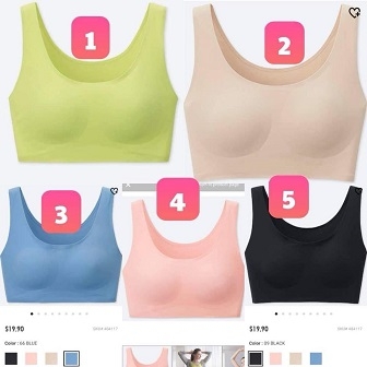 Áo bra Uniqlo không gọng – Uniqlo Wireless Bra cao cấp của Nhật