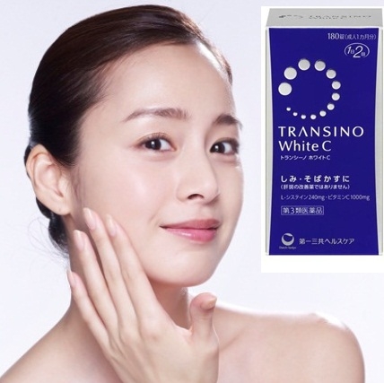 Viên uống trắng da trị nám transino white C của Nhật Bản