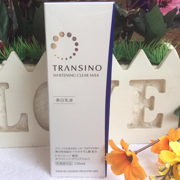 Sữa dưỡng trắng da trị nám Whitening Clear Milk Transino 120ml