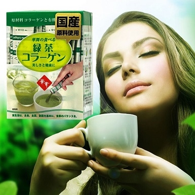 Collagen Hanamai trà xanh Nhật Bản