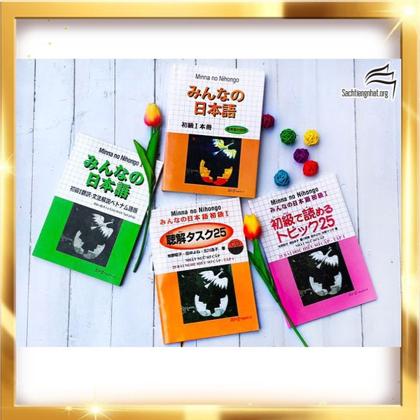 FREESHIP Combo 4 sách Minna No Nihongo Sơ cấp 1