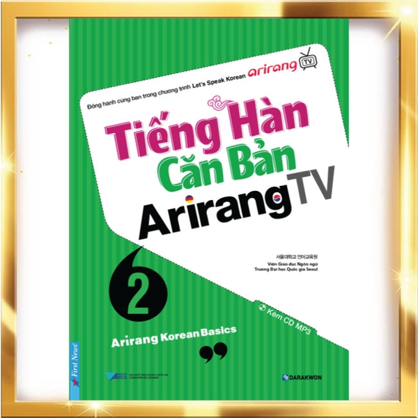 Sách gốc bản quyền Tiếng Hàn Căn Bản Arirang TV - Tập 2 (Kèm CD)