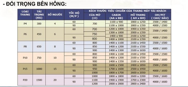 Tư vấn Thang máy tải khách Hải Dương