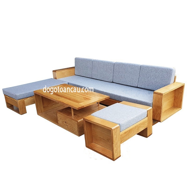 BỘ SOFA GỖ SỒI GÓC L