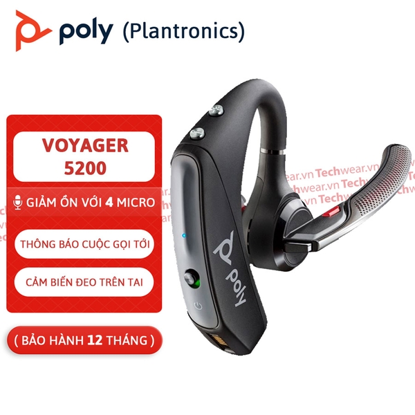 Plantronics Voyager 10 Tai Nghe Poly (Plantronics) Voyager 5200