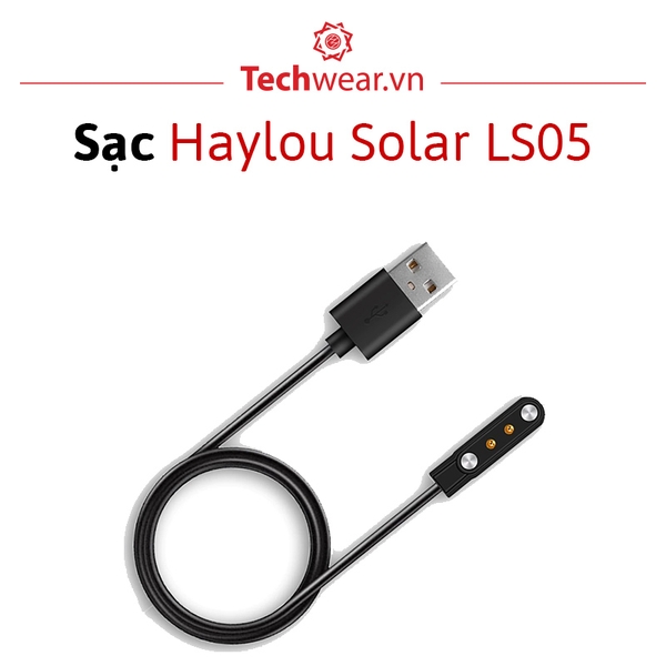 Cáp sạc đồng hồ Haylou Solar LS05 Giảm giá 30%