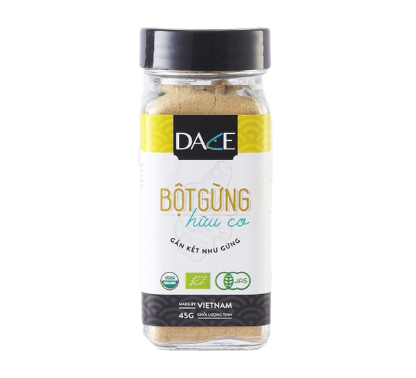 Bột gừng hữu cơ DACE tiêu chuẩn USDA lọ 45g