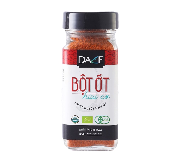 Bột ớt hữu cơ DACE tiêu chuẩn USDA lọ 45g