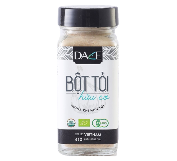 Bột tỏi hữu cơ DACE tiêu chuẩn USDA lọ 65g