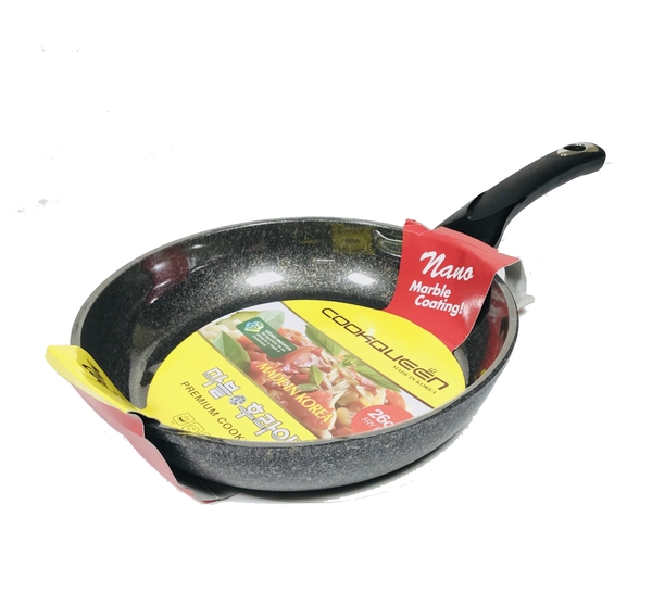 Chảo đá Nano chống dính sâu lòng Cookqueen Hàn Quốc 22 - 24 - 26 - 28 - 30cm