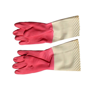 Găng tay cao su 2 màu