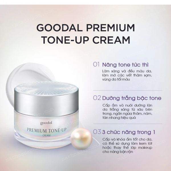 Kem Ốc Sên Dưỡng Trắng Goodal Premium Snail Tone Up Cream ( Mẫu Mới 2020 )