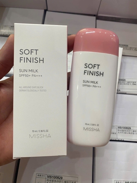 Kem chống nắng Missha Soft Finish 70ml ̣(hồng)