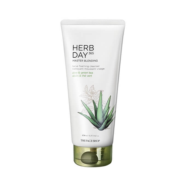 Sữa rửa mặt nha đam Herb Day 365 Cleansing Foam 170ml