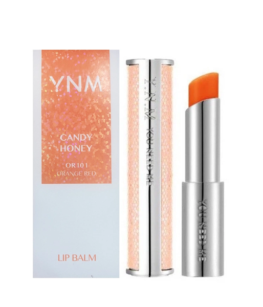 Son Dưỡng Môi Có Màu YNM Candy Honey Lip Balm OR101 Orange Red