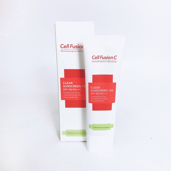 Kem Chống Nắng Cho Da Dầu Mụn Cell Fusion C Clear Sunscreen 100 SPF 48/PA+++ (50ml)