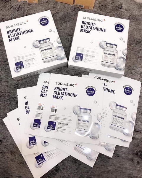 Mặt Nạ Dưỡng Trắng Sur.Medic Bright Glutathione Mask (hộp)