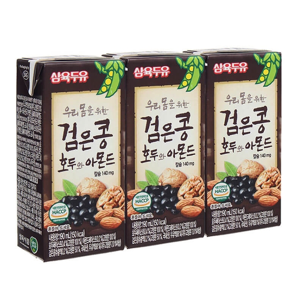 Sữa Óc Chó Hạnh Nhân Đậu Đen Nature (Vỉ 3 Hộp x 190ml)