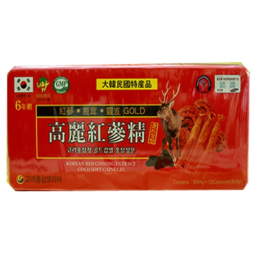 Viên Đạm Sâm Nhung Hươu Tổng Hợp Hàn Quốc 6 Năm Tuổi Hộp 120 viên