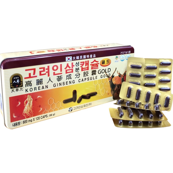 Viên Hồng Sâm Nhung Hươu Linh Chi Hàn Quốc Hộp 120 viên