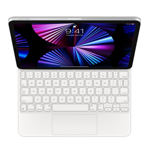 Bàn phím Magic Keyboard for iPad Pro 11-inch (3rd generation) and iPad Air (4th generation) - US English - White MJQJ3