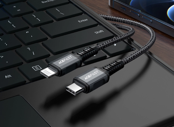Cáp ACEFAST Type C to Lightning (1.2m) - C1-01