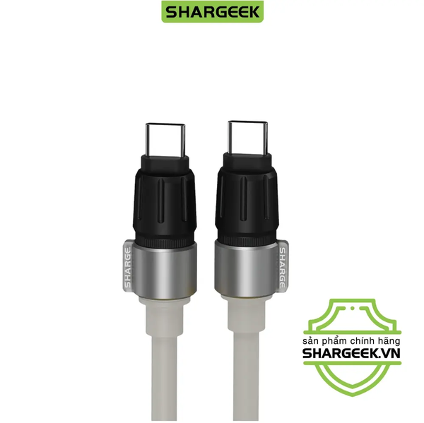 Cáp sạc Shargeek Phantom C-C 240W có đèn LED