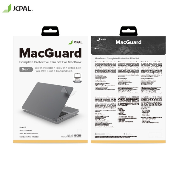Dán bảo vệ JCPAL Macguard 5 in 1 Macbook Pro 16 inch 2021