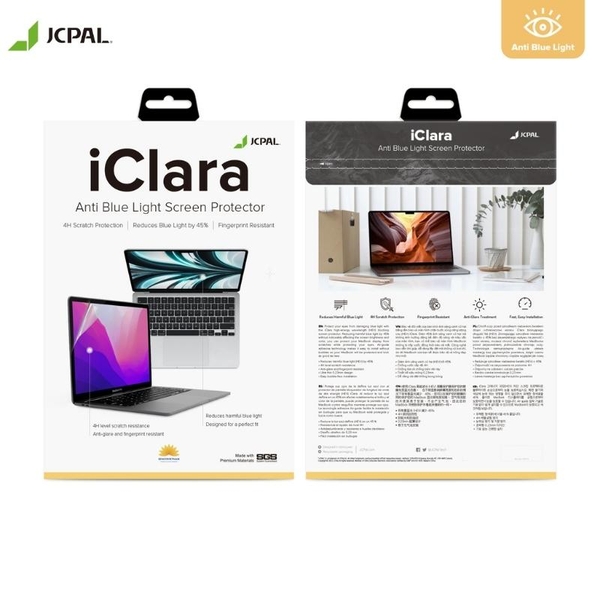 DÁN MÀN HÌNH JCPAL ANTI - BLUELIGHT MACBOOK M2 2022 (chống tia xanh)