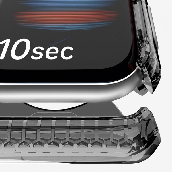 Bộ ốp viền ITSKINS Apple Watch Series 4/5/6/SE (44mm) SPECTRUM CLEAR﻿﻿﻿﻿ Smoke & Transparent