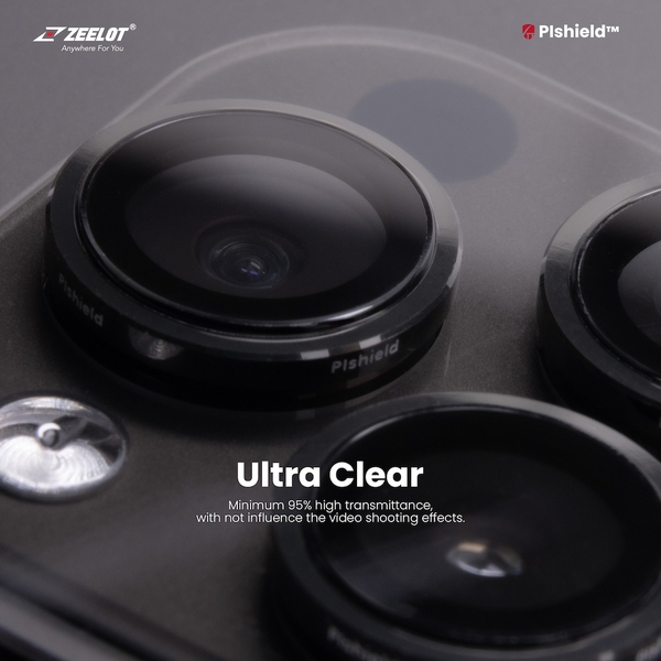 Miếng dán cường lực Camera ZEELOT PIshield cho iPhone 15 Pro | 15 Pro Max