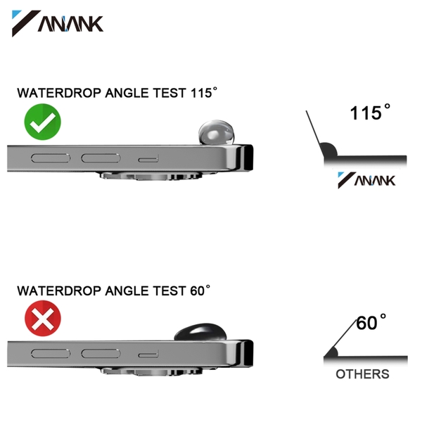 Miếng Dán Cường Lực ANANK AR Chống Chói cho iPhone 15 series (Có Viền Đen)