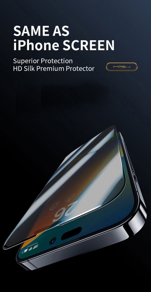 Miếng dán cường lực mờ chống vân tay MIPOW KINGBULL ANTI-GLARE PREMIUM HD (2.7D) cho iPhone 14 | 14 Plus | 14 Pro | 14 Pro Max