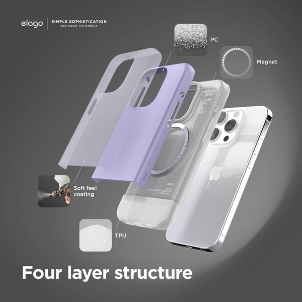 Ốp lưng ELAGO Magnetic Glide Case iPhone 15 Pro