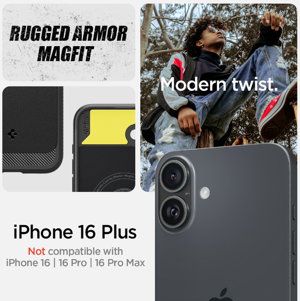 Ốp Lưng iPhone 16 Plus SPIGEN Rugged Armor Magfit