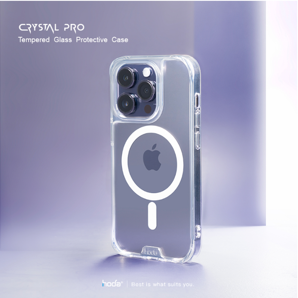 Ốp lưng Crystal Pro W Magsafe HODA cho iPhone 14 Pro Max