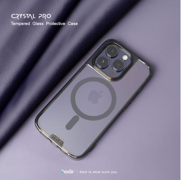 Ốp lưng Crystal Pro W Magsafe HODA cho iPhone 14 Pro Max