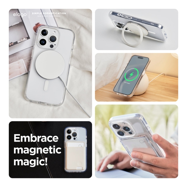 Ốp lưng ELAGO Hybrid Case iPhone 15 Pro Có Magsafe