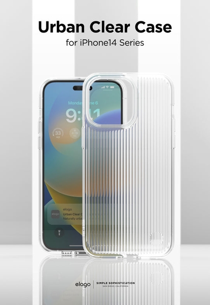 Ốp lưng ELAGO Urban Clear Case iPhone 14 Pro