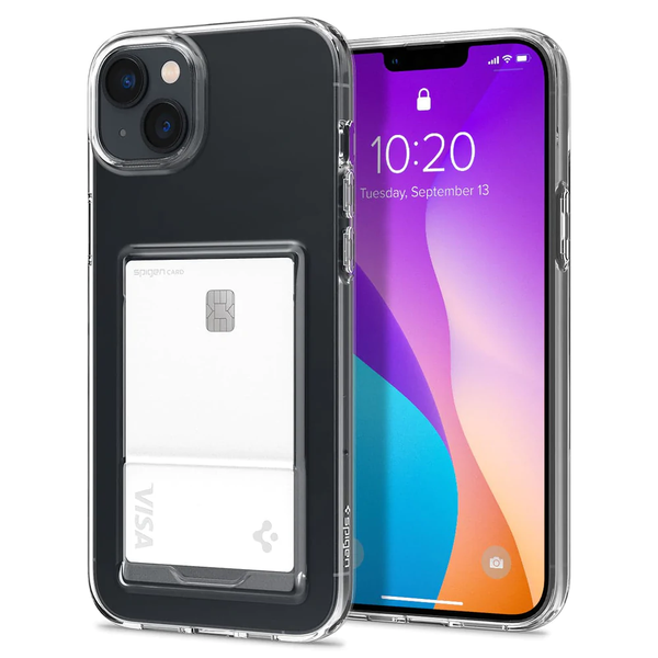 Ốp lưng iPhone 14 Spigen Crystal Slot Dual