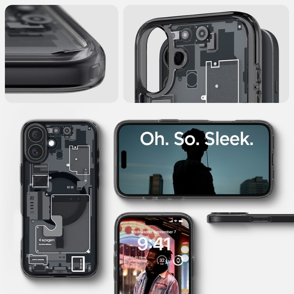 Ốp Lưng iPhone 16 SPIGEN ULTRA HYBRID MAGFIT ZERO ONE