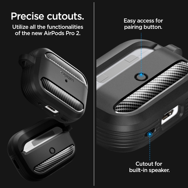 Ốp Spigen Apple AirPods Pro 2 Rugged Armor