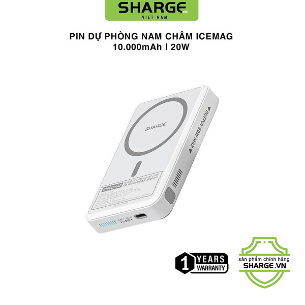 Pin dự phòng SHARGE ICEMAG 20W