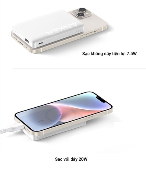 Pin Dự Phòng Từ Tính Anker 334 10000maH - A1642