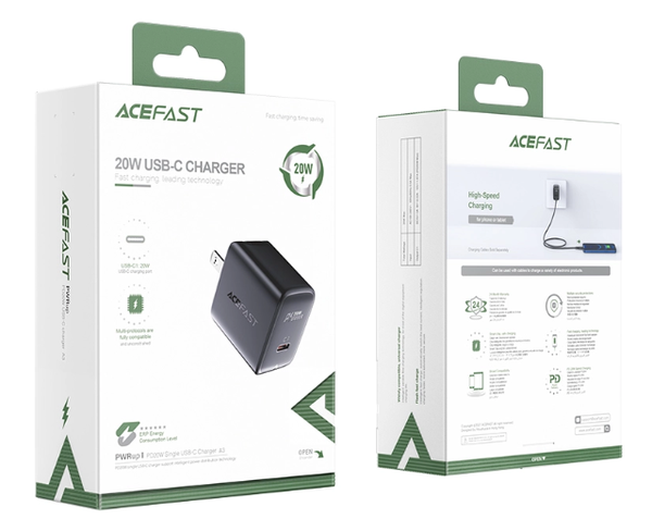 Sạc ACEFAST PD3.0 20W 1 cổng USB-C A3